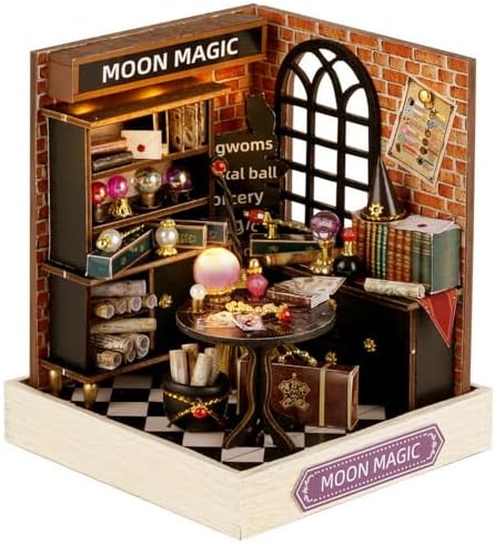 DIY Miniature Dollhouse Kit with Furniture Plus Dust Proof for Teens Adults by TuKIIE