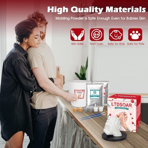 LTDSOAR Hand Casting Kit for Couples & Family with Practice Kit - Image 2