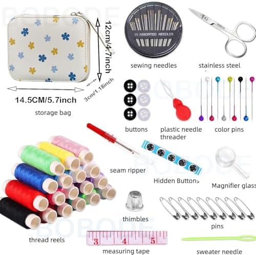 Bobode Sewing Sets & Kits Travel Sewing Kit for Adults - Image 2