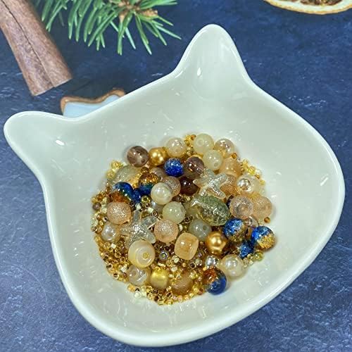 Assorted Glass Resin Beads Multi Size Colors Smooth Cracked Gravel Millet Spacer Beads for Bracelets Necklace Earring DIY Jewelry Making Craft(Scented Tea Series) - Image 2