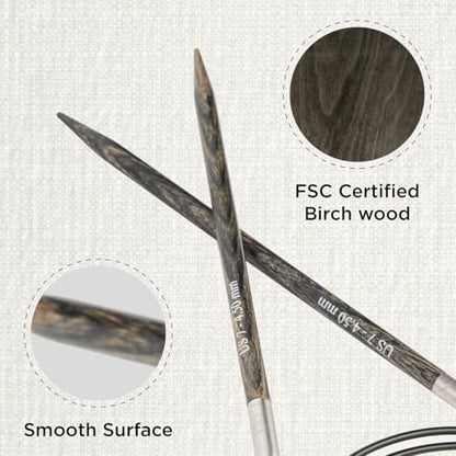 KnitPro Dreamz Fixed Circular Needles 40" (100cm) | US Size 7 (4.5mm) - Image 2