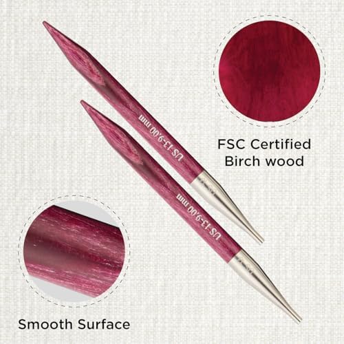 KnitPro Dreamz Interchangeable Circular Needles 4" (10cm) | US Size 13 (9mm) - Image 2