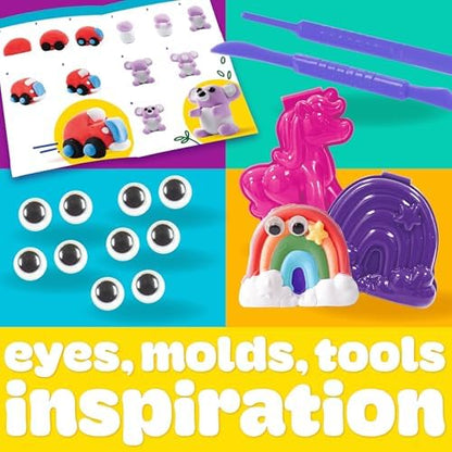 Play-Doh Air Dry Clay Case, Scented Variety Pack, 13 Air-Dry Clays, Fun Molds, Wiggly Eyes, and Sculpting Tool, Arts and Crafts Supplies, Modeling Clay, Fun Kids Activities, Pottery - Image 6