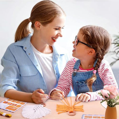 NEXBOX Macrame Kit for Kids & Adults Beginners, DIY Crafts for Girls Age 6-8 8-12 Year Old, Gifts Ideas for Birthday & Christmas - Colorful 3mm Cord - Image 4