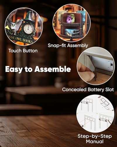 DIY Miniature House Kit Book Nook Kit for Adults to Build Mini Magic House - Image 2