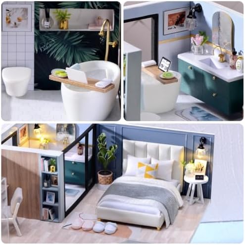 RHZN Miniature House Kit DIY Miniature Kit for Adults Mini House - Image 3