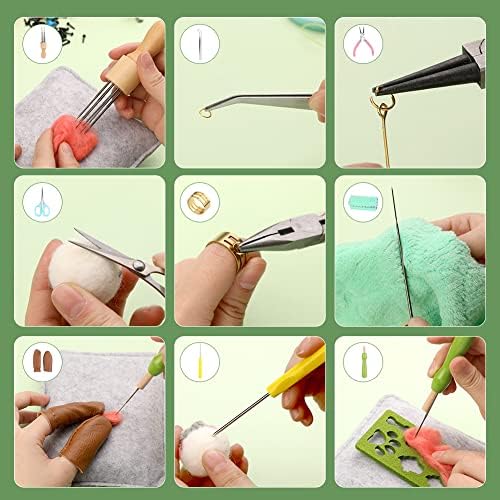 IMZAY Needle Felting Kit for Beginners, 50 Colors Wool Roving Kit - Image 5