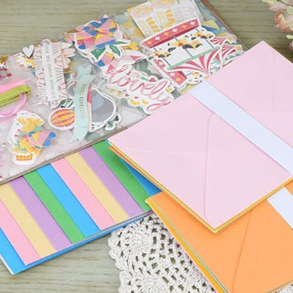 Card Making Kits Card Making Kits for Adults 15PCS Paper Colorful Handmade Greeting DIY Material Set for Birthday Invitation, Thanksgiving, Christmas,Holiday - Image 5