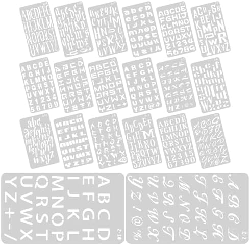 Wood Burning Letters 5sets/100 Sheets Pet Material Letter Template Stencils for Wood Burning Craft Tools DIY Projects Painting Accessories English Stencil for Leather Wooden Burner Craft DIY - Image 5