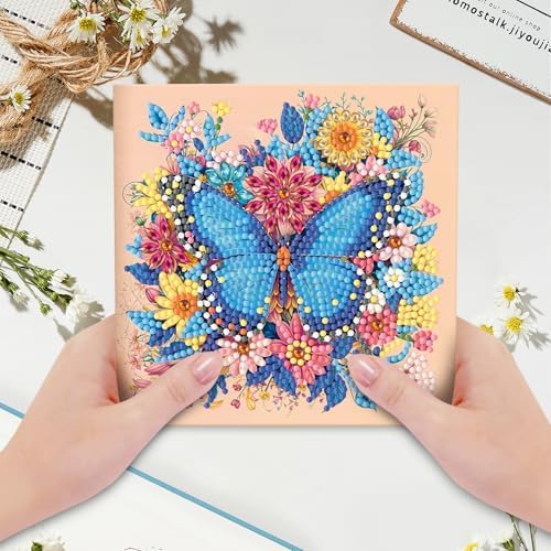 pigpigboss 12 Packs Happy Birthday Diamond Painting Greeting Card - Image 4