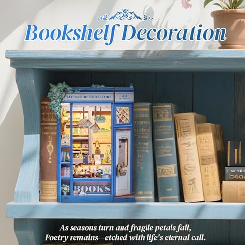 CUTEBEE Book Nook Kit - DIY Miniature House Dollhouse Booknook Kit - Image 3