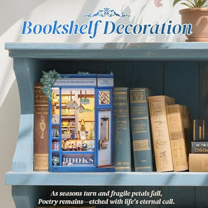 CUTEBEE Book Nook Kit - DIY Miniature House Dollhouse Booknook Kit - Image 3