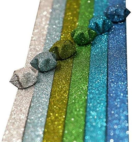 Origami Stars Papers Package DIY Paper Glitter Origami Stars, 400 Sheets, 20 Colors (20 Glitter Colors) - Image 7