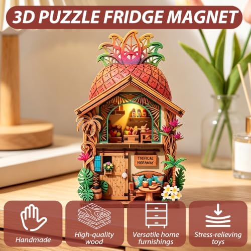 Book Nook Kit DIY Miniature House 3D Wooden Puzzle Bookshelf Decor - Image 5