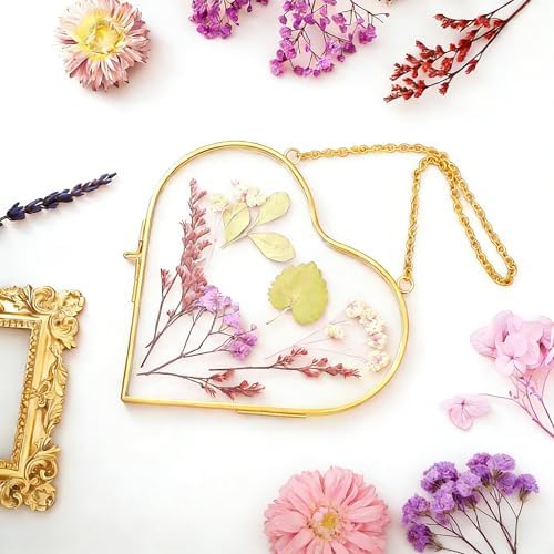 Pressed Flower Frames, Double Glass Hanging Picture Frames 6PCS - Image 4