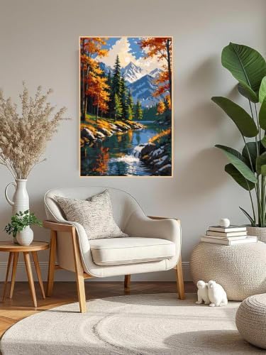 Mowana Landscape Paint by Numbers Kit for Adults Beginners - Image 7