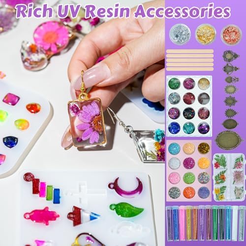 Bond Craftor UV Resin Kit 300g, Hard Type for Jewelry Making - Image 4