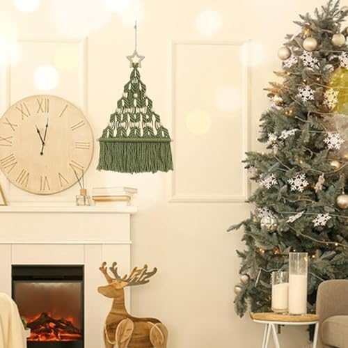 Christmas Tree Macrame DIY Kit Boho Style Handmade DIY Kit Decor Ornament - Image 5