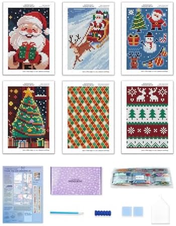 forever young Christmas Small Diamond Art Kits, 5x7 Inch Canvas by FOREVERYOUNG