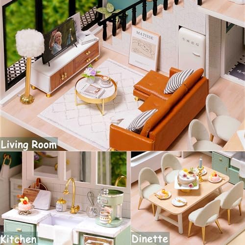 DIY Miniature Dollhouse Kit with Furniture Plus Dust Proof & Music Movement - Image 5