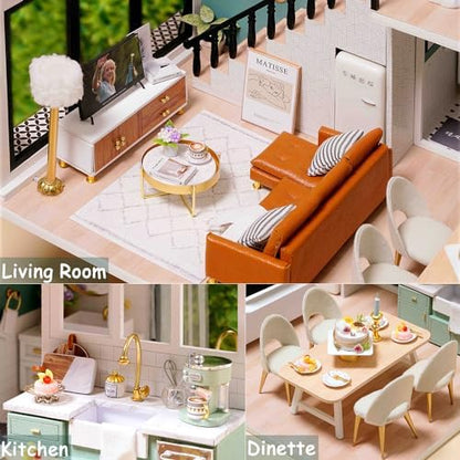 DIY Miniature Dollhouse Kit with Furniture Plus Dust Proof & Music Movement - Image 5