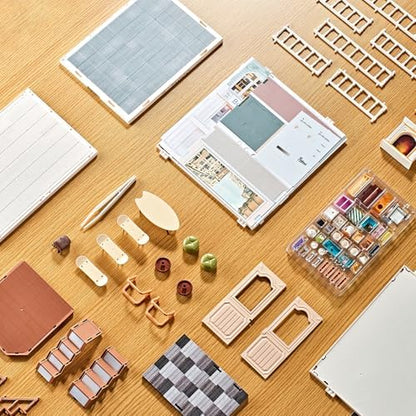 Large DIY Miniature Mini Bookstore House Kit for Kids 8+ - Image 6