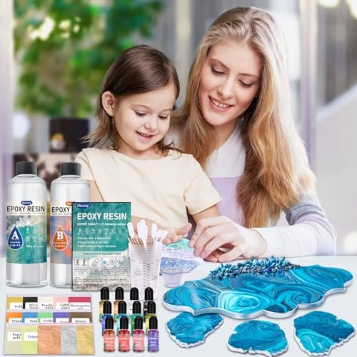 IGaiety Epoxy Resin Kit 32 OZ for Beginner Coating Casting DIY Crafts - Image 6