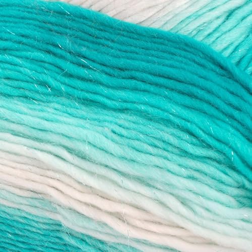 Loops & Threads Facets Yarn - Yarn for Knitting, Crochet, Weaving, and Arts & Crafts - Blue, Acrylic, 3.5 oz - Image 3