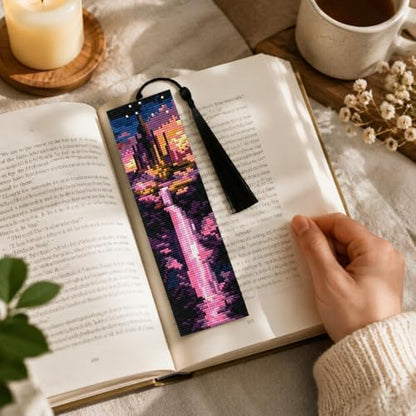 4 Pcs Cross Stitch Bookmark Kit for Adult Beginners Cross Stitch Kits - Image 4
