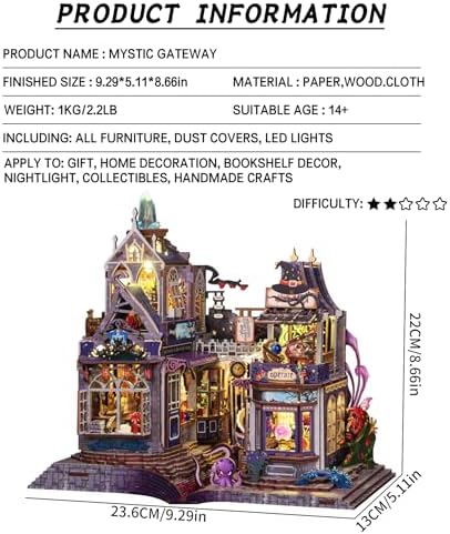 Spilay DIY Miniature House Kit for Adults, Miniature Dollhouse Building Kit - Image 2