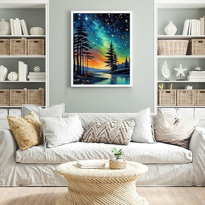 Ycydilirab 2 Pack Paint by Number Adult (with Gifts Box)-Aurora Adult Paint by Number Kits on Canvas,Gifts Home Decor(16x20in) - Image 4