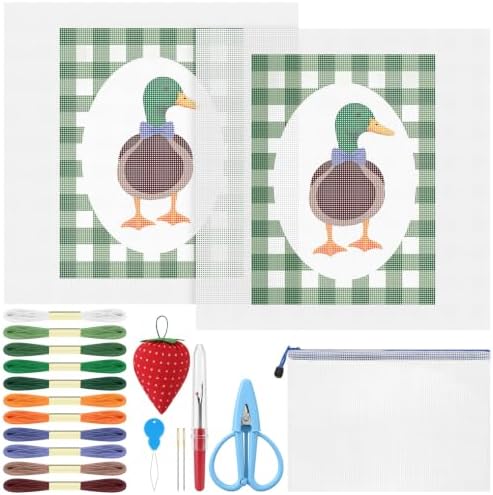 XunYee Needlepoint Canvas Kit, Mallard Duck by XunYee