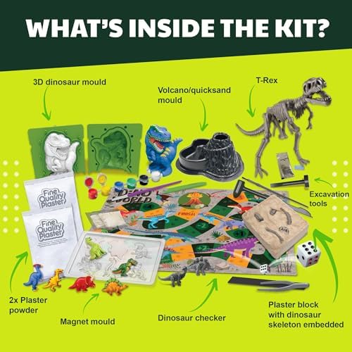 4M | STEAM Dinosaur World Exploration| Hands-On Science Kit with Dinosaur Figures & Fossil Experiments for Kids Ages 5+ - Educational Paleontology Toy Gift - Image 5