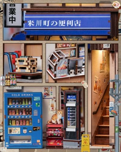 Japan Book Nook Kit, DIY Miniature House, Convenience Store - Image 4
