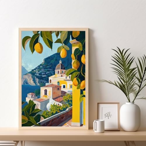 Lemon Tree Framed Paint by Numbers Kit for Adults Beginner 8x12 inch - Image 2
