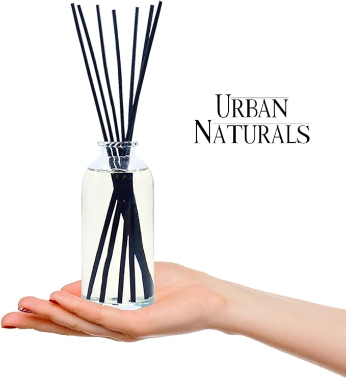 Urban Naturals Honeysuckle & Jasmine Reed Diffuser Oil Scented Sticks Set– Hyacinth, Cassis, Neroli & Geranium | Long Lasting Air Freshener for The Bedroom, Bathroom or Office | Made in The USA