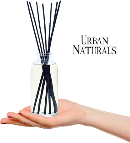 Urban Naturals Honeysuckle & Jasmine Reed Diffuser Oil Scented Sticks Set– Hyacinth, Cassis, Neroli & Geranium | Long Lasting Air Freshener for The Bedroom, Bathroom or Office | Made in The USA