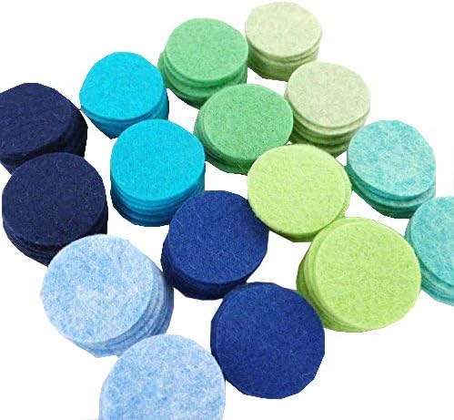128 Wool Blend Felt 1 inch Circles - Mariner's Compass Colors - Made in USA - OTR Felt by RibbonandBowsOhMy