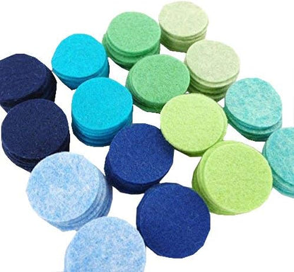 128 Wool Blend Felt 1 inch Circles - Mariner's Compass Colors - Made in USA - OTR Felt by RibbonandBowsOhMy
