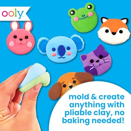 Ooly Creatibles Air Dry Clay for Kids, Includes 6 Reusable Cases, 24 Colors - Image 2
