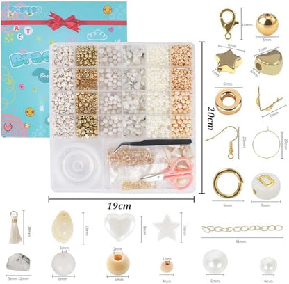 Jewelry Making Supplies Kit, Bracelet Making Kit, Natural Stone Beads - Image 3