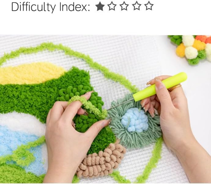 beausougon 3D Moss Latch Hook Coaster Kit for Adult Beginner Craft DIY - Image 3