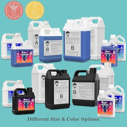 BBDINO Silicone Mold Making Kit 30A 4.4 lbs Translucent, High Strength Liquid Silicone Rubber for Molds Making,1:1 By Volume Ideal for Casting Resin/Silicon/Soap/Concrete Molds - Image 5