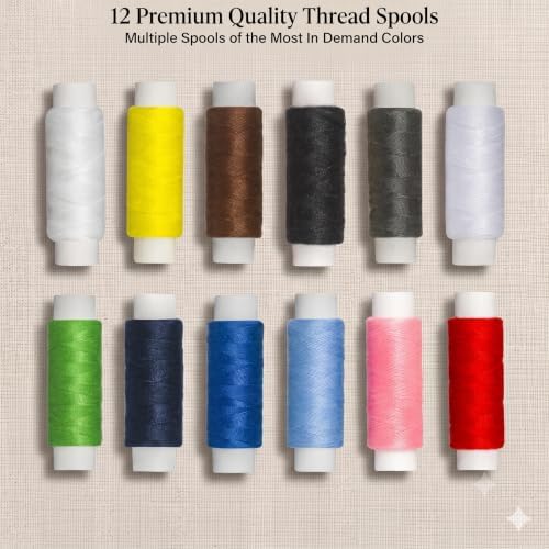 ARTIKA Travel Sewing Kit, 59-Piece Portable Kit for Travel, Includes Scissors, Thread, Tape Measure - Sewing Accessories and Supplies - Image 2