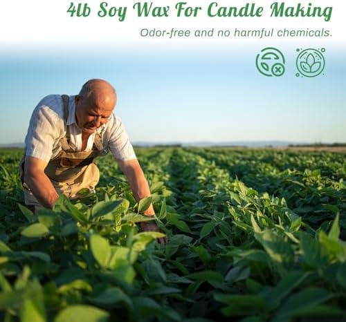 Handnatur 4lb Soy Wax Melt Kit with Digital Wax Melting Pot, - Image 3