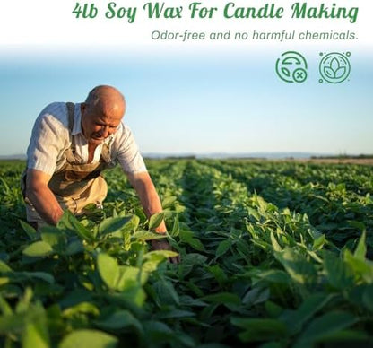 Handnatur 4lb Soy Wax Melt Kit with Digital Wax Melting Pot, - Image 3
