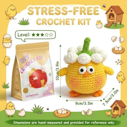 Crochet Kit for Beginners, Crochet Starter Kits for Chicken - Image 2