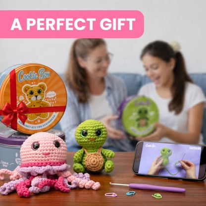 Cookie Box Crochet Kit for Beginners, Bear Ted - Image 6