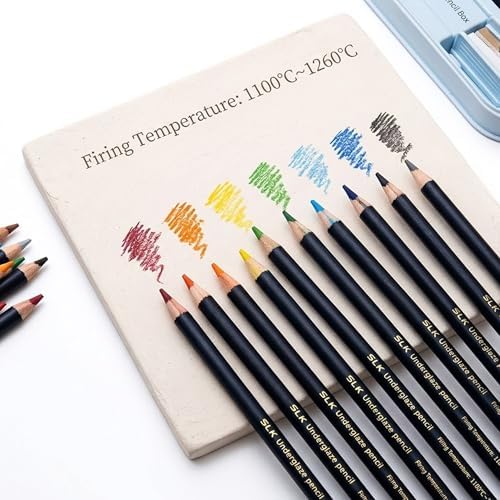 Pottaelion 12-Color Underglaze Pencils for Pottery, Cone 03-10 - Image 5