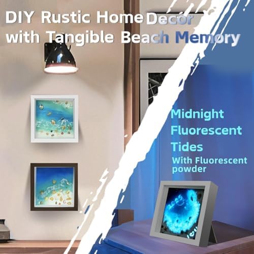 iLAND Crafts for Adults Resin Art Kit DIY Beach Ocean Themed Crafting Adult Girls Night Craft Making Set Date Night Painting Kit for Couples Unique Christmas Gifts for Crafty Women Teen Girls Romantic - Image 6